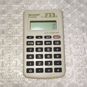 SHARP ハンディタイプ電卓 エルシーメイト EL-233G