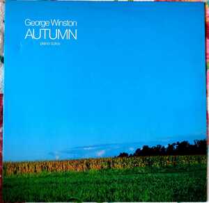 LP国内盤 George Winston // AUTUMN Piano Solos 1980年発売 解説付き。