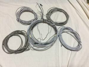 [2P telephone line 7ps.@ all together 198 jpy prompt decision! eyes .1m~2m rom and rear (before and after) ] made in Japan line &klamo&... each company! unused edge line & used line therefore cheap! letter pack post service plus 520 jpy 