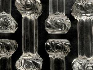 フランス 1893 BACCARAT オールド バカラ ナイフレスト Russe 箸置き グラス クリスタル ガラス ワイン 骨董 19世紀 アンティーク 4