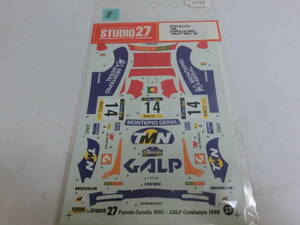 ☆処分☆　スタジオ27　1/24 カローラWRC GALP WRC98 ＃8