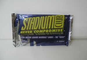 US版 トップス STADIUM CLUB NEVER COMPROMISE 1998 メジャーリーグ　ベースボールカード　1パック 9枚入り(トレーディングカード)