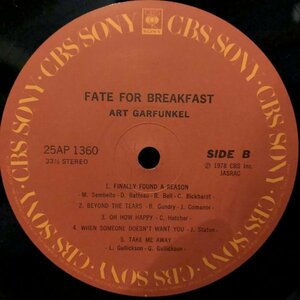 Art Garfunkel / Fate For Breakfast