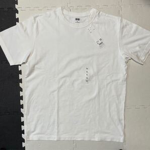 【新品】UNIQLO U ユニクロ クルーネックTシャツ(半袖) 男女兼用 XLサイズ 00 White 白 ユニセックス メンズ