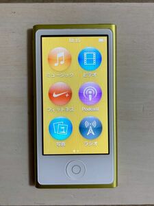 アップル 第7世代 iPod nano 16GB 本体 美品 初期化 アイポッド ナノ apple MD476J A1446 送料無料