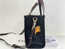 COACH コーチ ハンドバッグ レディース ショルダーバッグ 2WAY バスキア コラボ ブラック アウトレット 正規品_画像3