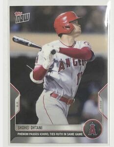 【大谷翔平 ルース以来の10勝10本記念カード】topps now 2022 Shohei Ohtani ベーブ・ルース