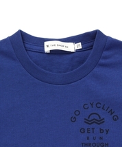 ラスト　新品　THE SHOP TK　自転車プリントTシャツ　ブルー　15(150cm)　定価1870円_画像3