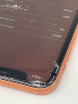 1168【ジャンク品】 iPhone XR 64GB キャリア版SIMロック解除 SIMフリー コーラル バッテリー85%_画像5