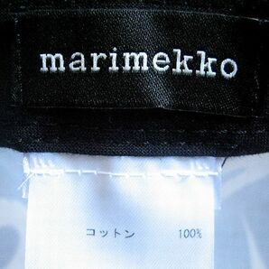 定価13,200円 極美品 marimekko kioski マリメッコ キオスキ MINI UNIKKO HALKO ウニッコ 6パネル コットン キャップ BLACKの画像10