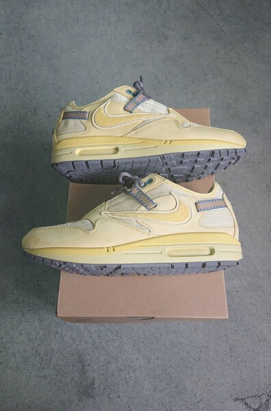 Travis Scott×Nike Air Max 1 CACT.US Gold 27.5cm