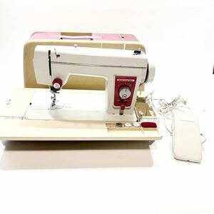 送料無料　RICCAR リッカー ミシン YM-40 フットペダル付き ハンドメイド 裁縫 刺繍　昭和レトロ　ジャンク品