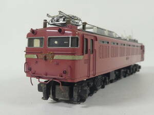 9-88＊【不動】HOゲージ EF81 電気機関車 金属製 箱無し ジャンク品 鉄道模型(oaac)