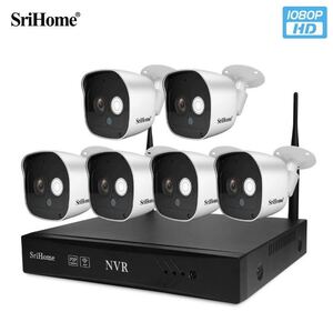 【翌日発送】防犯カメラセット 6台カメラ 屋外 IP66防水 監視カメラ 遠隔監視&動体検知 暗視撮影 多彩な録画モード 正規品SriHome