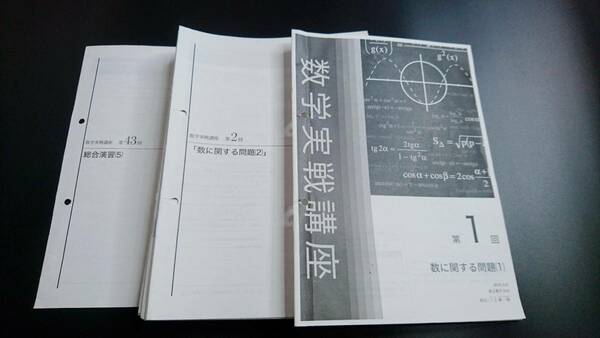 21年度対応最新　鉄緑会　18年度実施　高2数学実戦講座Ⅰ/Ⅱ　講義冊子　コンプリート　駿台　鉄緑会　河合塾　東進　東大京大　Z会