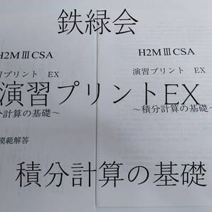 鉄緑会 大阪校 SA 演習プリントEX 積分計算の基礎 数学 駿台 河合塾 Z会 東進