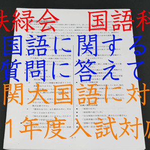 鉄緑会　21年度入試対応　19年　国語に関する質問に答えて　現代文　古典　河合塾　駿台　Z会　東進　漢文　共通テスト　SEG