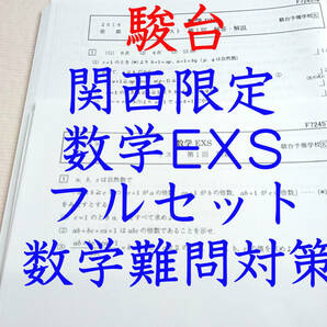 駿台　１９年(奇数年最新)　数学EXS　通期　フルセット　最上位クラス限定　関西限定　数学難問対策　鉄緑会　東進　河合塾　SEG　Z会