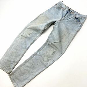 リーバイス ☆ LEVIS 505 ジーンズ デニムパンツ W29 アイスブルー ケミカル 90sな風合いが最高♪ アメカジ ストリート 古着MIX■Ja4363