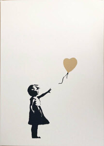 バンクシー/BANKSY “GIRL WITH GOLD BALLOON” WCP リプロダクション・シルクスクリーン・プリント R-359