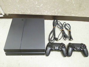 2488) SONY PS4 CUH-1200A 500GB ジェットブラック 本体 コントローラー2個付き PlayStation4 プレイステーション4 プレステ4