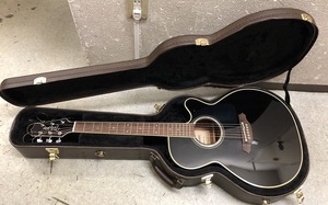 2622) 売切り Takamine タカミネ DMP561C BL エレアコ アコースティックギター ブラックハードケース付き 