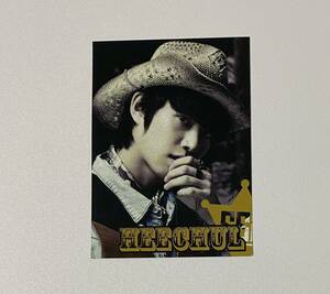 ヒチョル SUPER JUNIOR WORLD TOUR SUPER SHOW 6 ウエハース トレカ スパショ HEECHUL Photocard SS6 SJ