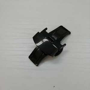送料無料2576★腕時計 dバックル 20mm ブラック プッシュ式 観音開き 尾錠 ステンレス 【志-shian-】