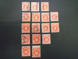 ^r-87429-45 America stamp shortage charge stamp 10c 30c 50c etc. seal have rose 16 sheets 