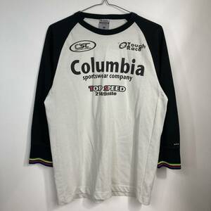 WA144【2003】Columbia ウォーターボトルポケット付 長袖コナリーTシャツ トップス メンズ サイズL 古着【220102000096】