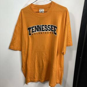 YA190【2003】TCX APAREL XLサイズ ビッグ Tシャツ オレンジ [平置き 身丈約76cm 身巾約57cm]メンズ ビッグシルエット【120102000012】