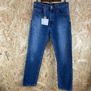 HB173【2003】Levi’ｓ 505 Ｗ32 Ｌ32 トップボタン裏512 ブラック アメリカ製 ジーンズ デニム 古着 90年代【130102000022】