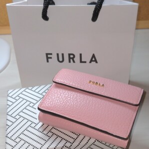 ♪♪箱&ショップ袋付♪♪FURLA 三つ折り財布 ★コンパクト フルラ ミニ財布 レディース 小銭入れ