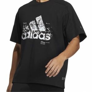 adidas アディダス　黒の Tシャツ　メンズ　xLサイズ一枚