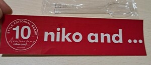 niko and… 赤 ステッカー シール