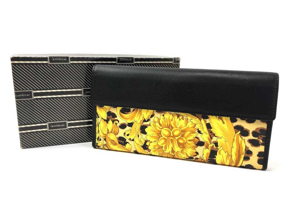 未使用品 稀少 ヴィンテージ GIANNI VERSACE レオパード柄 財布 期間