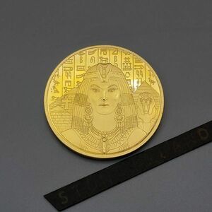 古代ギリシャ 太陽の神 黄金の女王 ゴールドメッキコイン コレクション ピラミッド コイン レプリカシリーズ 記念 ギフト 金 A314