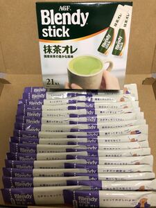 ブレンディ スティック 抹茶オレ 21本 AGFブレンディ スティック紅茶オレ 30本