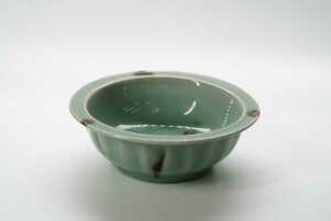 中国古美術 宋時代 龍泉窯 青磁 魚 茶碗 唐物 藏出