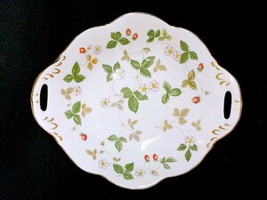 3QV売切！税無し☆ウェッジウッド★ワイルドストロベリー★ウィンザートレイ★WEDGWOOD★定価8250円★現状★現品限り★0805-9