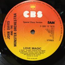 12' UK盤　JOHN DAVIS AND THE MONSTER ORCHESTRA / LOVE MAGIC_画像1