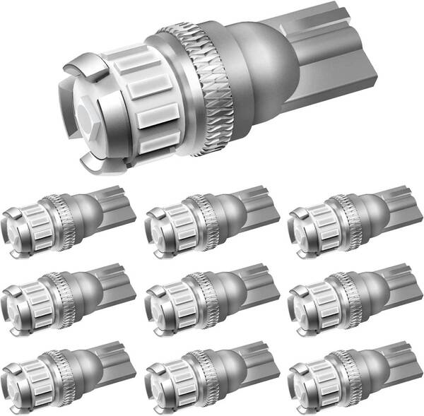 『送料無料』T10 LED ブルー 高輝度 爆光 CANBUSキャンセラー内蔵 ポジションランプ ナンバー灯 ルーム 10個 青 ライト バルブ OX