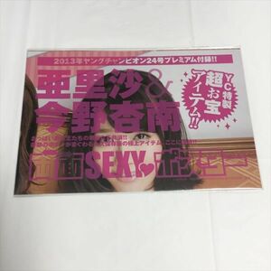 B95687 ◆亜里沙 今野杏南　ヤングチャンピオン付録 両面 BIGポスター 送料180円 ★5点以上同梱で送料無料★