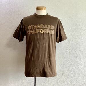 STANDARD CALIFORNIA スタンダードカリフォルニア 7th ANNIVERSARY DOUGHNUTS-T ドーナツTシャツ L ブラウン系 ロゴ 7周年 アニバーサリー