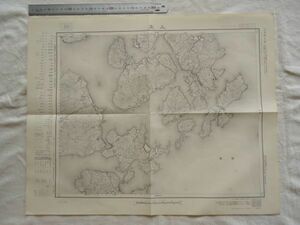 【古地図 昭和30年代】『土生』五万分一地形図岡山及丸亀15号 昭和35年発行【愛媛 広島 瀬戸内海 因島鉄鋼所 弓削商船高校 伯方製塩所】