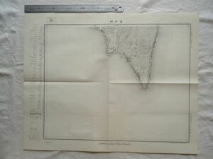 【古地図 昭和30年代】『室戸岬』五万分一地形図剣山16号南部 昭和35年発行 国土地理院【高知 国道194号 岩礁・碆 御蔵洞】