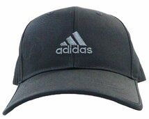 adidas アディダス キャップ コットンツイル 帽子 ブラック Lサイズ（約60-63cm）調節可能 日本正規メーカー仕入れ商品★ブラック【新品】_画像6