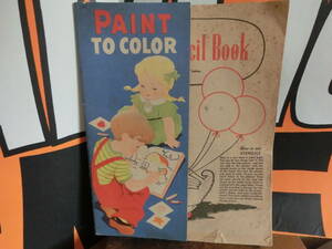 1943年　ビンテージ　カラー　ステンシルブック　