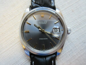  Rolex 6694 oyster Date Precision 34mm machine ( hand winding ) clock ( used )