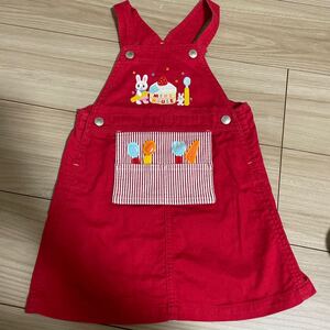 ミキハウス ジャンパースカート100cm